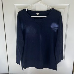 J. Crew Navy long sleeve shirt. NWT. Size L